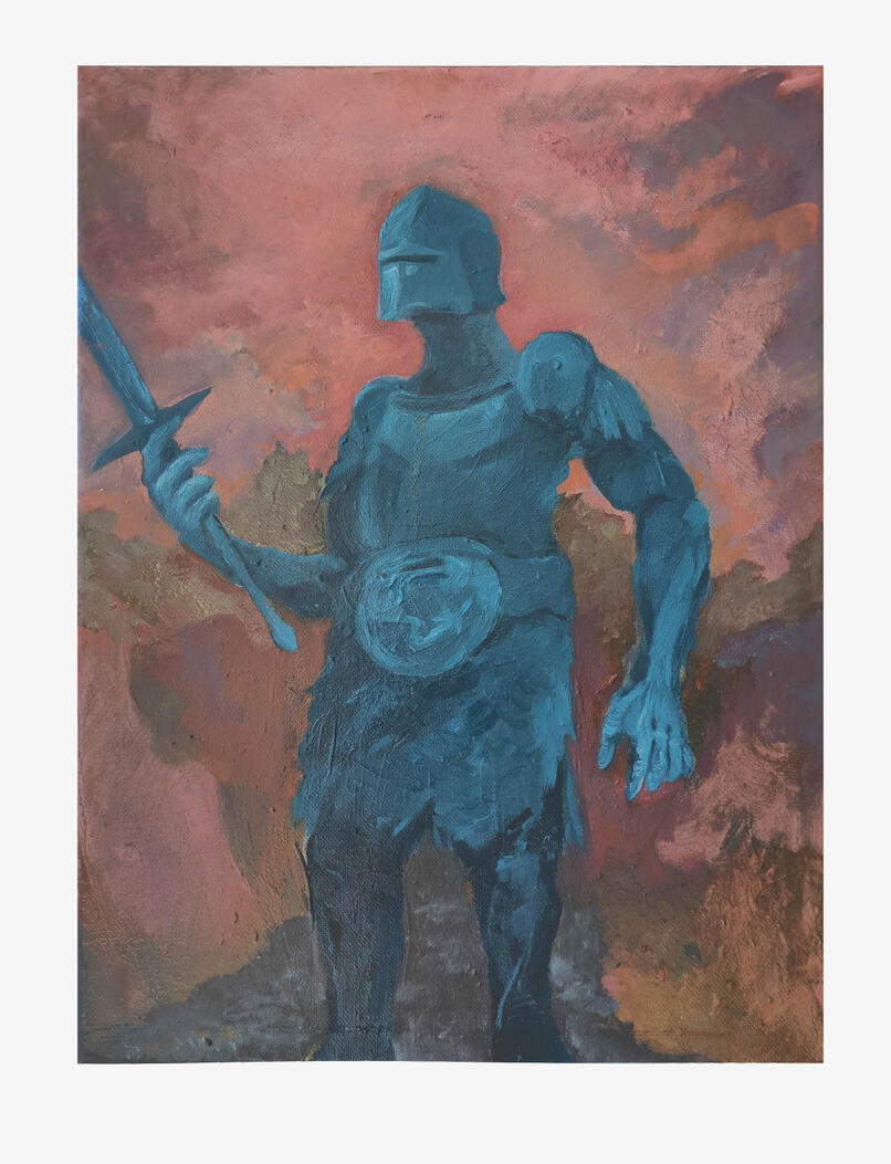 no.13 'A Bind of Duty' 2026, Oil on canvas, 30 x 40 cm
